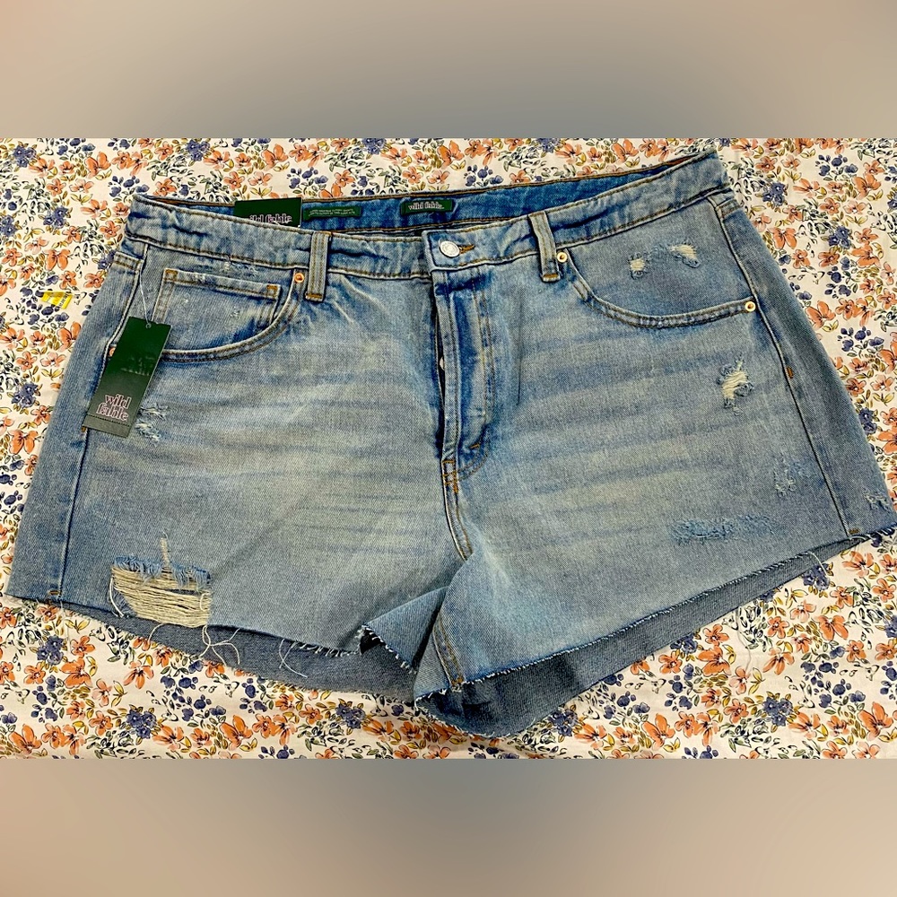 Denim shorts